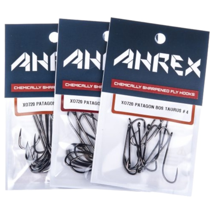 Ahrex Xo720 Patagon Bos Taurus Streamer #1 Fly Tying Hooks